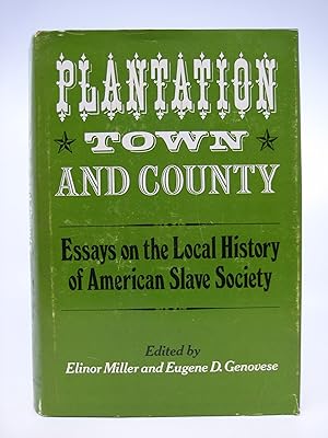 Plantation, Town and County Essays on the Local History of American Slave Society