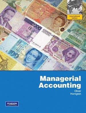 Image du vendeur pour Managerial Accounting: International Edition mis en vente par WeBuyBooks