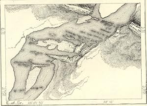 Ahvaz Dam on the Karun River in Iran near the city of Ahvaz,1882 Antique Intext Map