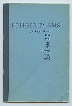 Bild des Verkufers fr Longer Poems for Upper School 1962-1963 zum Verkauf von Attic Books (ABAC, ILAB)