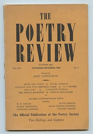 Bild des Verkufers fr The Poetry Review, Nov.-Dec. 1950 zum Verkauf von Attic Books (ABAC, ILAB)