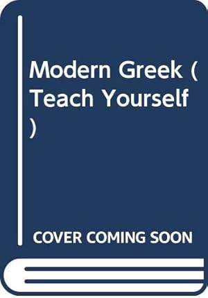 Seller image for TY Modern Greek (Teach Yourself) for sale by WeBuyBooks