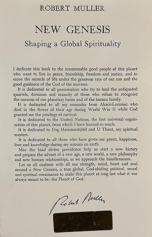 New Genesis (Shaping a Global Spirituality)