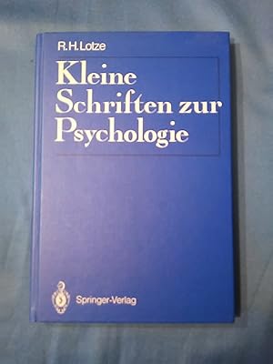 Bild des Verkufers fr Kleine Schriften zur Psychologie. Rudolph. Eingeleitet u. mit Materialien zur Rezeptionsgeschichte vers. von Reinhardt Pester / Psychologie-Reprint zum Verkauf von Antiquariat BehnkeBuch