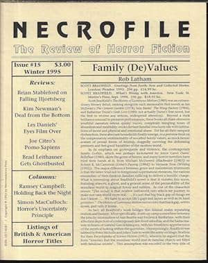 NECROFILE; The Review of Horror Fiction: No. 15, Winter 1995