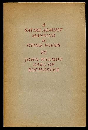 Bild des Verkufers fr A Satire Against Mankind and Other Poems zum Verkauf von Between the Covers-Rare Books, Inc. ABAA