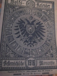 Volkskalender für die österreichische Monarchie 39.JG 1916 zugleich Erinnerungsbuch an den Weltkrieg