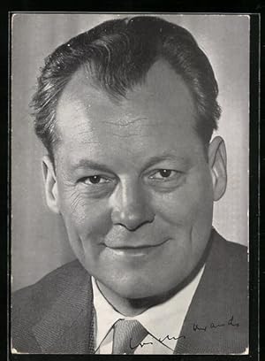 Bild des Verkufers fr Ansichtskarte Portrait des Bundeskanzlers Willy Brandt zum Verkauf von Bartko-Reher