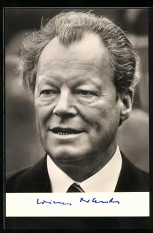 Bild des Verkufers fr Ansichtskarte Portrait des ehem. Vorsitzenden der SPD Willy Brandt zum Verkauf von Bartko-Reher