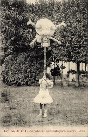 Ansichtskarte / Postkarte Les Andreo, Acrobates fantastiques merveilleux