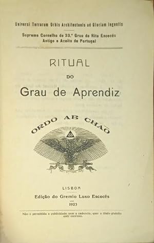 RITUAL DO GRAU DE APRENDIZ.