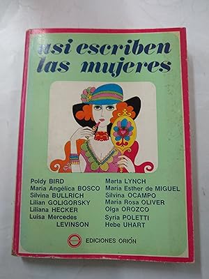 Seller image for Asi escriben las mujeres for sale by Libros nicos