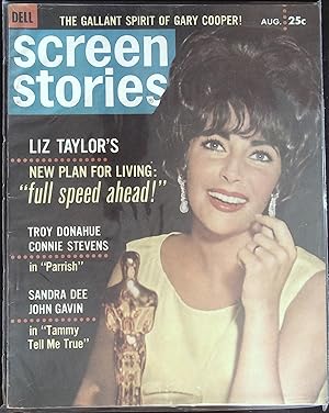 Screen Stories Magazine August 1961 Liz Taylor, "Two Rode Together"