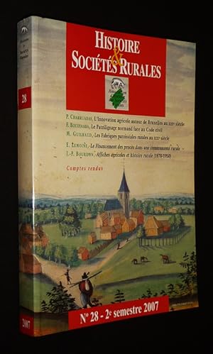 Bild des Verkufers fr Histoire et socits rurales (n28, 2e semestre 2007) zum Verkauf von Abraxas-libris