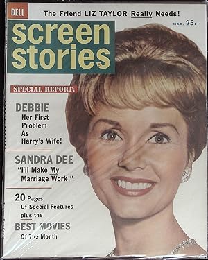 Screen Stories Magazine March 1961 Debbie Reynolds, Sandra Dee