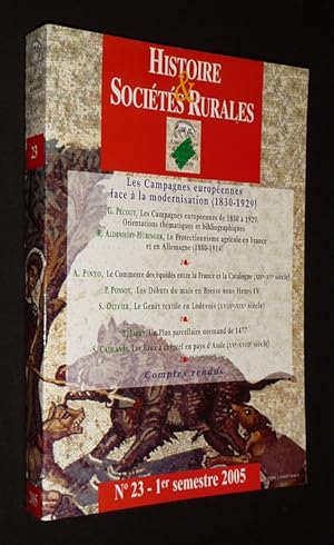 Bild des Verkufers fr Histoire et socits rurales (n23, 1er semestre 2005) zum Verkauf von Abraxas-libris