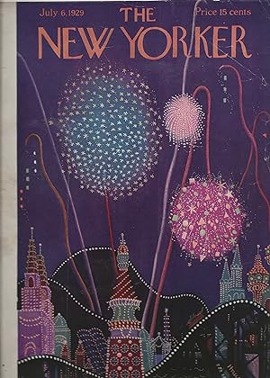 The New Yorker July 6, 1929 Theodore Haupt FRONT COVER ONLY, Scarce!