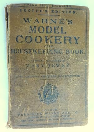 Bild des Verkufers fr Warne's Model Cookery and Housekeeping Book Containing Complete Instructions in Household Management. People's Edition. zum Verkauf von Tony Hutchinson