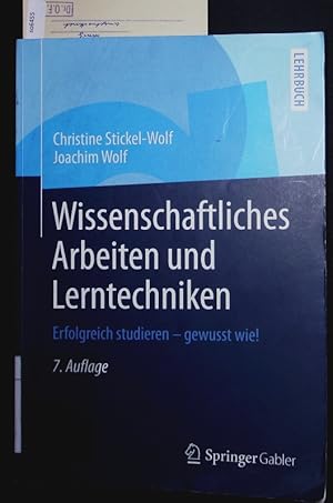 Bild des Verkufers fr Wissenschaftliches Arbeiten und Lerntechniken. Erfolgreich studieren - gewusst wie! zum Verkauf von Antiquariat Bookfarm