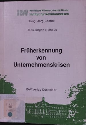 Seller image for Frherkennung von Unternehmenskrisen. Die statistische Jahresabschluanalyse als Instrument der Abschluprfung. for sale by Antiquariat Bookfarm