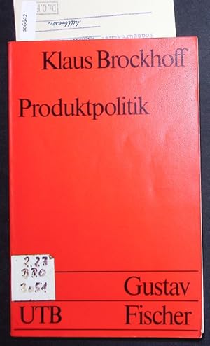 Immagine del venditore per Produktpolitik. venduto da Antiquariat Bookfarm