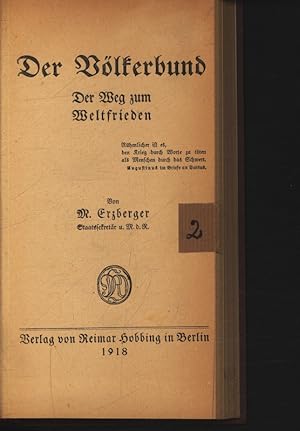 Seller image for Der Vlkerbund. Der Weg zum Weltfrieden. for sale by Antiquariat Bookfarm