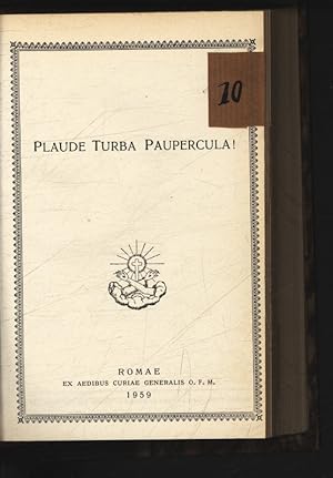 Bild des Verkufers fr Plaude Turba Paupercula. zum Verkauf von Antiquariat Bookfarm