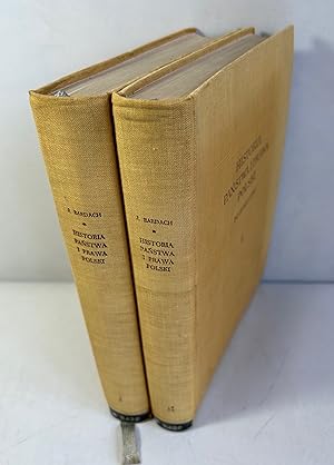 Bild des Verkufers fr Historia Panstwa I Prawa Polski. Vol. I: Do Polowy XV Wieku; Vol. II: Od Polowy XV W. Do R. 1795. Zwei Bnde. (= Historia Panstwa I Prawa Polski Do Roku 1795). zum Verkauf von Antiquariat Bookfarm