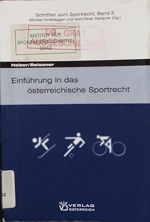 Bild des Verkufers fr Einfhrung in das sterreichische Sportrecht. zum Verkauf von Antiquariat Bookfarm