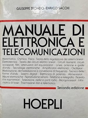 Immagine del venditore per Manuale di elettronica e telecomunicazioni venduto da librisaggi