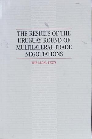 Imagen del vendedor de The results of the Uruguay Round of the multilateral trade negotiations. The legal texts. a la venta por Antiquariat Bookfarm