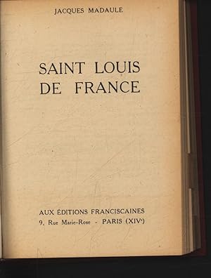 Bild des Verkufers fr Saint Louis de France. zum Verkauf von Antiquariat Bookfarm