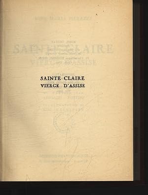 Seller image for Sainte Claire Vierge d'Assise. . . . for sale by Antiquariat Bookfarm
