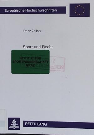 Bild des Verkufers fr Sport und Recht. zum Verkauf von Antiquariat Bookfarm