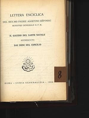 Bild des Verkufers fr Lettera Enciclica: Il Gaudio del Santo Na-tale. . . zum Verkauf von Antiquariat Bookfarm