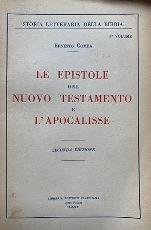 Imagen del vendedor de Le epistole del Nuovo Testamento e l'apocalisse a la venta por librisaggi