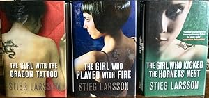 Image du vendeur pour THE GIRL WITH THE DRAGON TATTOO, THE GIRL WHO PLAYED WITH FIRE & THE GIRL WHO KICKED THE HORNETS' NEST. THREE VOLUMES mis en vente par Elder Books