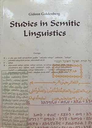 Immagine del venditore per Studies in Semitic Linguistics venduto da librisaggi