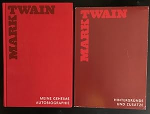 Bild des Verkufers fr Mark Twain: Meine geheime Autobiographie; Hintergrnde und Zustze (2 Bde.) zum Verkauf von Antiquariat Im Seefeld / Ernst Jetzer