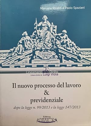 Immagine del venditore per Il nuovo processo del lavoro & previdenziale. Dopo la legge n^99/2013 e la legge n^147/2013 venduto da librisaggi