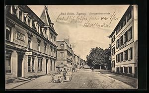 Ansichtskarte Bad Soden /Ts., Hotel Adler in der Königsteinerstrasse, mit Strasse und Automobil