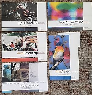 Seller image for 5 differrent different exhibition announcements for: Anne Chu, Bart Domburg, Gustav Kluge, Chloe Piene for sale by DR Fine Arts