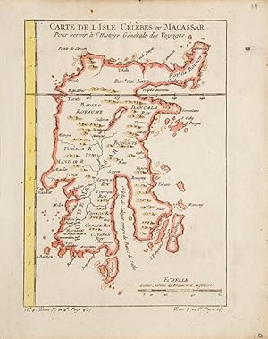 Bild des Verkufers fr Carte de L'Isle Clbes ou Macassar. zum Verkauf von Peter Harrington.  ABA/ ILAB.