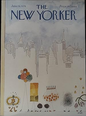 The New Yorker June 28, 1976 Robert Weber COVER ONLY