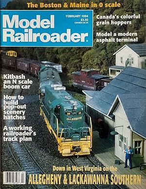 Imagen del vendedor de Model Railroader Magazine: February 1994 a la venta por Kayleighbug Books, IOBA