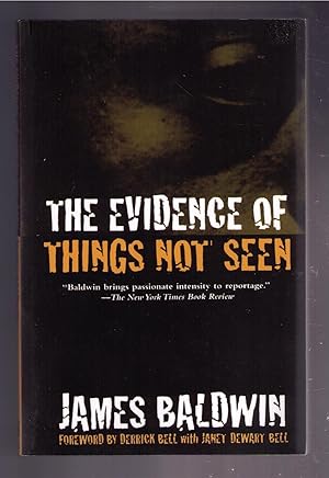 Seller image for The Evidence of Things Not Seen for sale by CARDINAL BOOKS  ~~  ABAC/ILAB