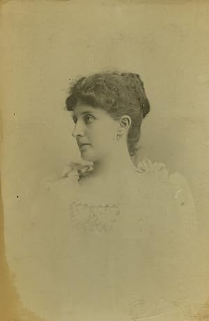 Seller image for Switzerland Geneva Woman Portrait Old Cabinet Card Photo Fred Boissonnas 1900 for sale by Bits of Our Past Ltd