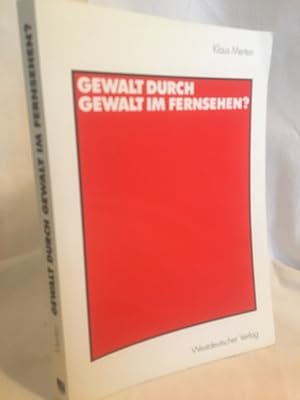 Seller image for Gewalt durch Gewalt im Fernsehen? for sale by Versandantiquariat Waffel-Schrder