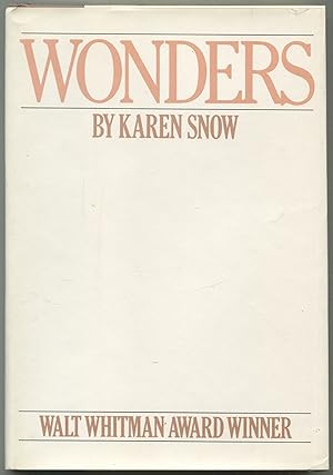 Seller image for Wonders for sale by Between the Covers-Rare Books, Inc. ABAA