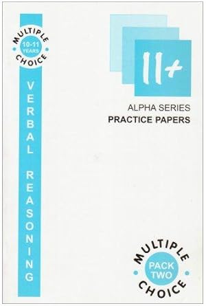 Bild des Verkufers fr 11+ Verbal Reasoning Multiple Choice: Pack 2 (Alpha S.) zum Verkauf von WeBuyBooks